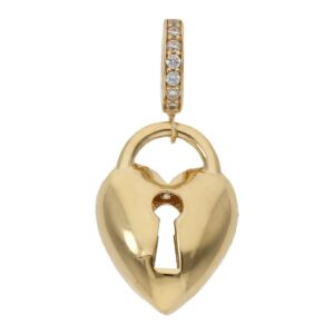 Charms colgante oro 18kl candado