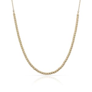 Collar oro 18kl bolas talladas