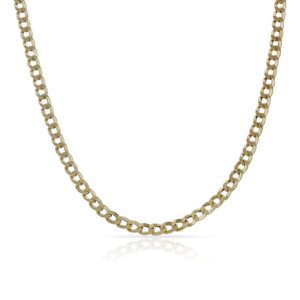Collar oro 18kl barbado hueco - 3mm