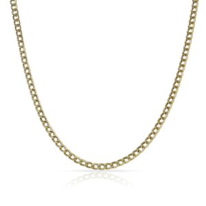 Cadena oro 18kl hueca barbada - 2 mm