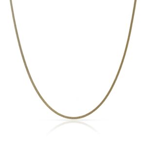 Collar oro 18kl cola topo amarillo
