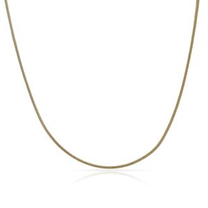 Collar oro 18kl cola topo amarillo