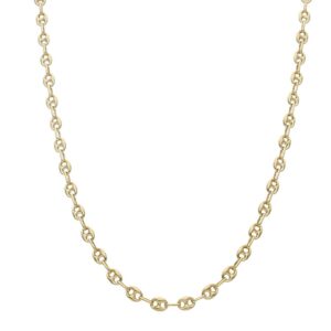 Collar oro 18kl calabrote hueco - 6mm