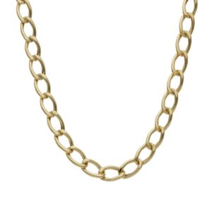 Collar oro 18kl oval - 5mm