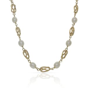 Collar oro 18kl perla jofa