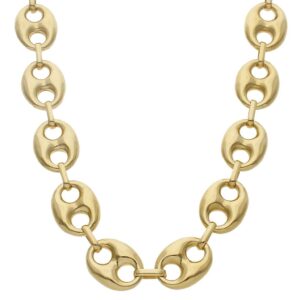 Collar oro 18kl calabrote hueco - 17mm
