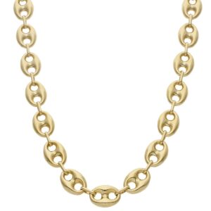 Collar oro 18kl calabrote hueco - 12mm