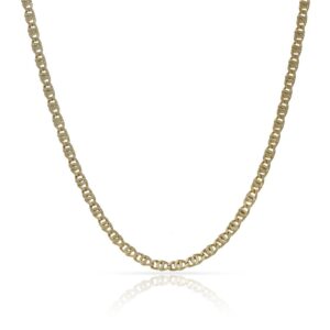 Cadena oro 18kl hueca doble eslabon - 2mm