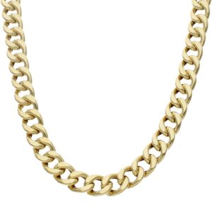 Collar oro 18kl hueco barbado - 11mm