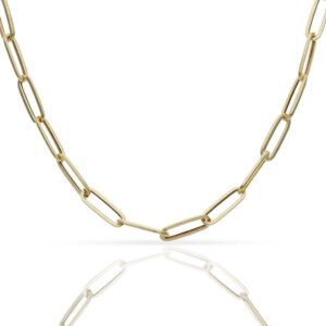 Collar oro 18kl eslabones ovalados - 4.50mm