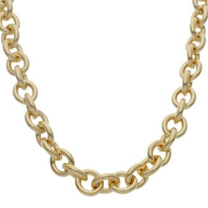 Collar oro 18kl rolot hueco - 12mm