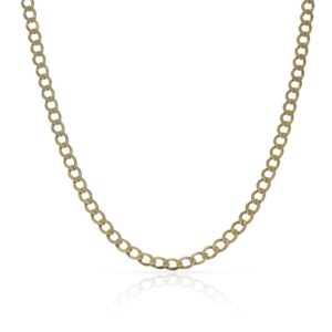 Cadena oro 18kl hueca barbada - 3mm