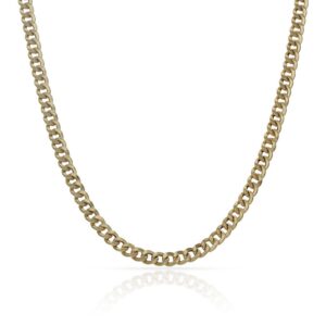 Cadena oro 18kl hueca barbada - 3mm