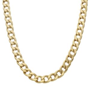 Collar oro 18kl hueco barbado - 9mm