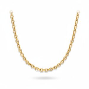 Collar oro 18kl rolot hueco - 6mm