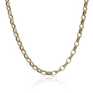 Cadena oro 18kl rolot hueca - 3mm