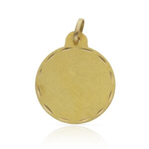 Disco oro 18kl - 21mm tallado
