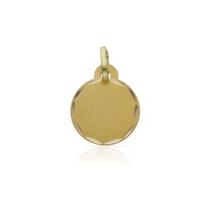 Disco oro 18kl tallado - 13mm
