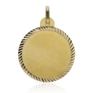 Disco oro 18kl tallado - 24mm