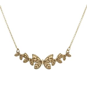 Gargantilla oro 18kl mariposas