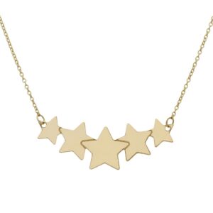 Gargantilla oro 18kl estrellas