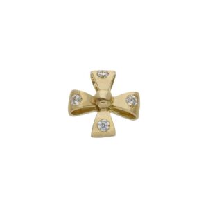 Cruz oro 18kl circonitas