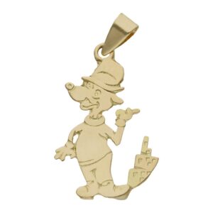 Colgante oro 18kl zorro