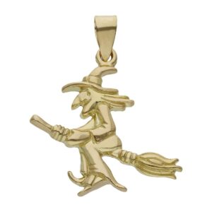 Colgante oro 18kl bruja