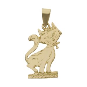 Colgante oro 18kl gato