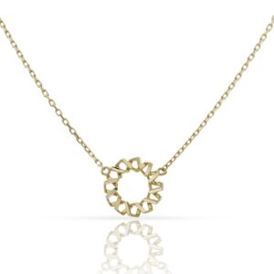 Gargantilla oro 18kl circulo - 9mm