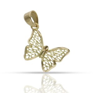 Colgante oro 18kl mariposa - 14x9mm