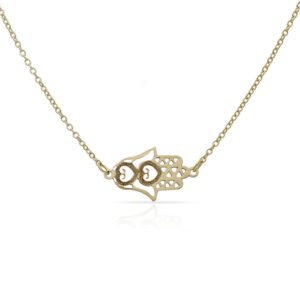 Gargantilla oro 18kl mano fatima