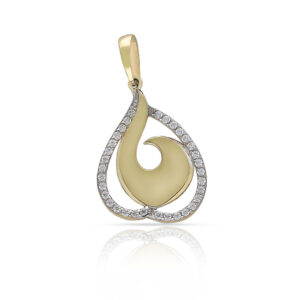 Colgante oro 18kl circonitas