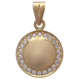 Colgante oro 18kl circonitas - 11mm
