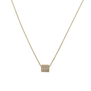 Gargantilla oro 18kl hexagonal