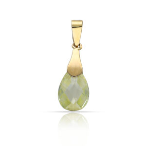 Colgante oro 18kl peridot