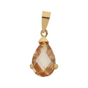 Colgante oro 18kl color champan