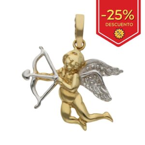 Colgante oro 18kl cupido - 20x19mm