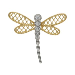 Colgante oro 18kl libelula - 19x17mm