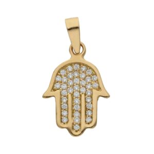 Colgante oro 18kl mano de fatima