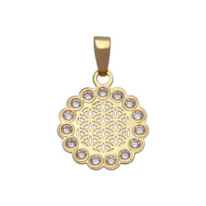 Colgante oro 18kl calado - 12mm