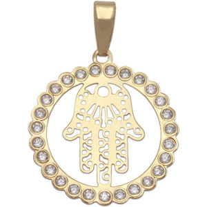 Colgante oro 18kl mano de fatima - 19mm