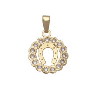 Colgante oro 18kl herradura - 12mm