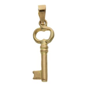 Colgante oro 18kl llave - 7x17mm