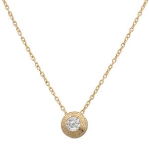 Gargantilla oro 18kl chaton - 7mm