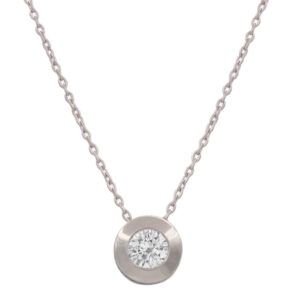 Gargantilla oro blanco 18kl chaton - 9mm