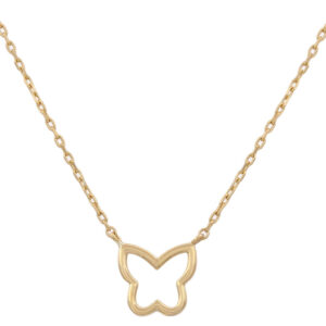 Gargantilla oro 18kl mariposa