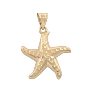 Colgante oro 18kl estrella de mar