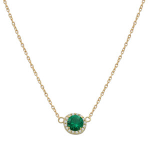Gargantilla oro 18kl crisopal verde - 7mm
