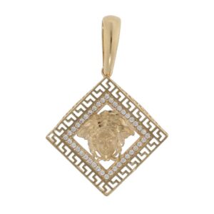 Colgante oro 18kl greca - 26x26mm